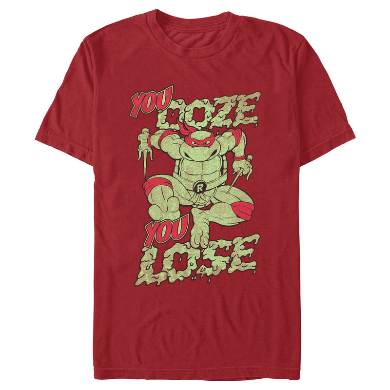 Men's Teenage Mutant Ninja Turtles Distressed Raphael You Ooze You Lose T-Shirt