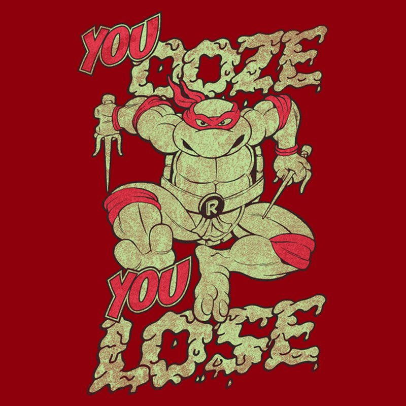 Men's Teenage Mutant Ninja Turtles Distressed Raphael You Ooze You Lose T-Shirt