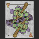 Men's Teenage Mutant Ninja Turtles City Sewer Donatello Playing Card T-Shirt