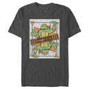 Men's Teenage Mutant Ninja Turtles City Sewer Michelangelo Playing Card T-Shirt