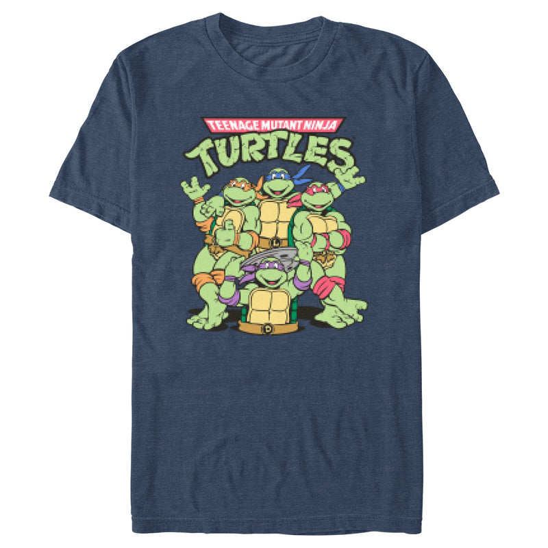 Men's Teenage Mutant Ninja Turtles Group Shot Logo T-Shirt