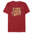 Men's Teenage Mutant Ninja Turtles Distressed The Ninja Diet T-Shirt