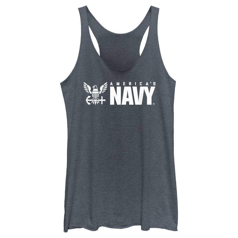 Women's United States Navy America's Eagle Logo Racerback Tank Top