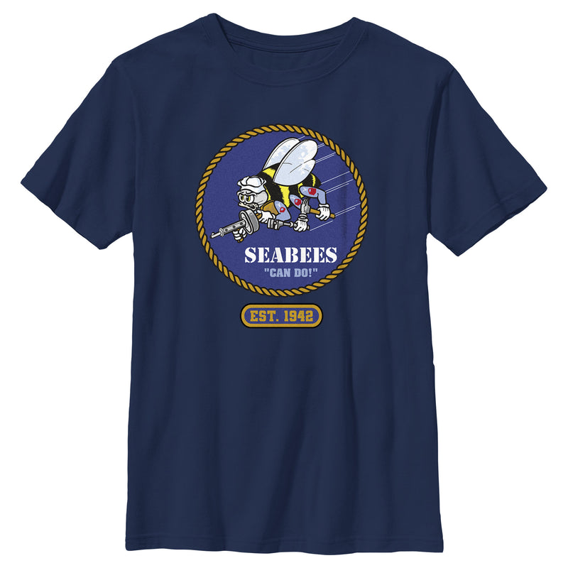 Boy's United States Navy Seabees Est. 1942 T-Shirt