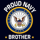 Boy's United States Navy Proud Brother Logo T-Shirt