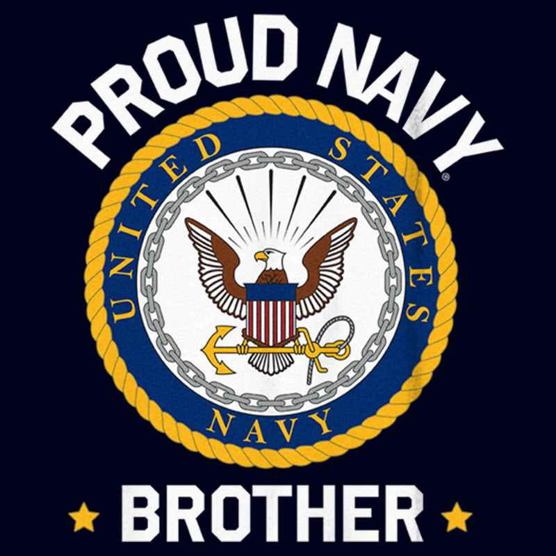 Boy's United States Navy Proud Brother Logo T-Shirt