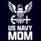 Women's United States Navy Official Eagle Logo Mom T-Shirt