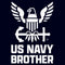 Men's United States Navy Official Eagle Logo Brother T-Shirt