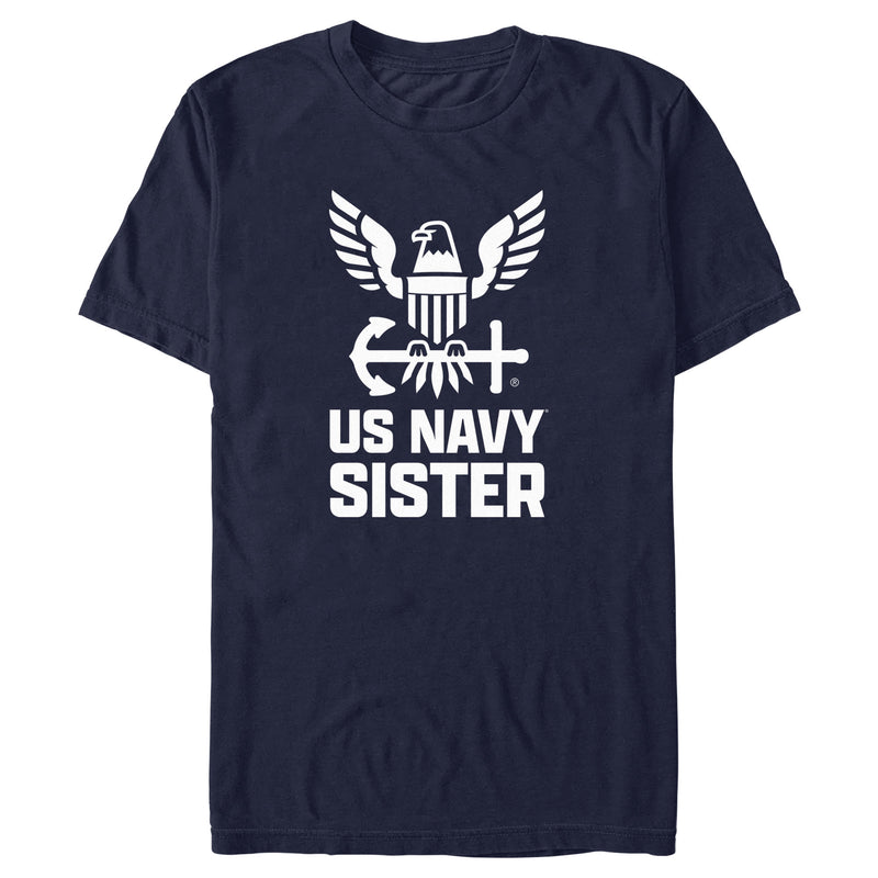 Men's United States Navy Official Eagle Logo Sister T-Shirt