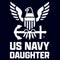 Junior's United States Navy Official Eagle Logo Daughter T-Shirt
