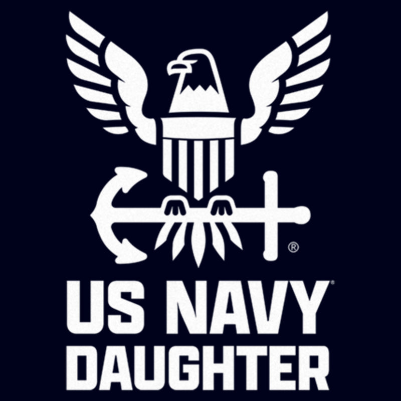 Junior's United States Navy Official Eagle Logo Daughter T-Shirt