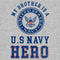 Men's United States Navy Distressed My Brother Is a Hero T-Shirt