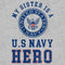 Girl's United States Navy Distressed My Sister Is a Hero T-Shirt