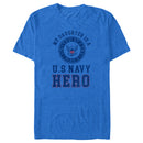 Men's United States Navy Distressed My Daughter Is a Hero T-Shirt