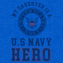 Men's United States Navy Distressed My Daughter Is a Hero T-Shirt