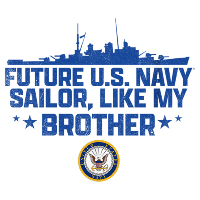 Boy's United States Navy Future Navy Sailor Like My Brother T-Shirt