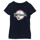 Girl's United States Air Force Plane Badge T-Shirt