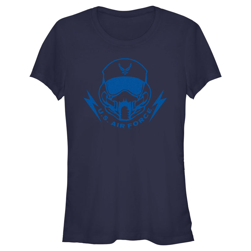 Junior's United States Air Force Blue Helmet T-Shirt