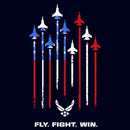 Men's United States Air Force Fly Fight Win American Flag T-Shirt