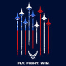 Boy's United States Air Force Fly Fight Win American Flag T-Shirt