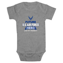 Infant's United States Air Force Hero Like My Mommy Onesie