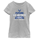 Girl's United States Air Force Future Grandpa Hero T-Shirt