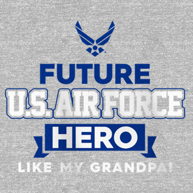 Girl's United States Air Force Future Grandpa Hero T-Shirt