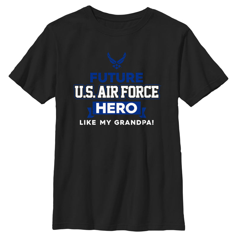 Boy's United States Air Force Future Grandpa Hero T-Shirt