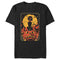 Men's Lost Gods Halloween Retro Cat Scene T-Shirt