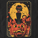 Men's Lost Gods Halloween Retro Cat Scene T-Shirt