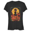 Junior's Lost Gods Halloween Retro Cat Scene T-Shirt