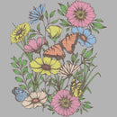 Junior's Lost Gods Nature and Butterflies T-Shirt