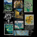 Junior's Lost Gods Vincent van Gogh Postage Stamps T-Shirt