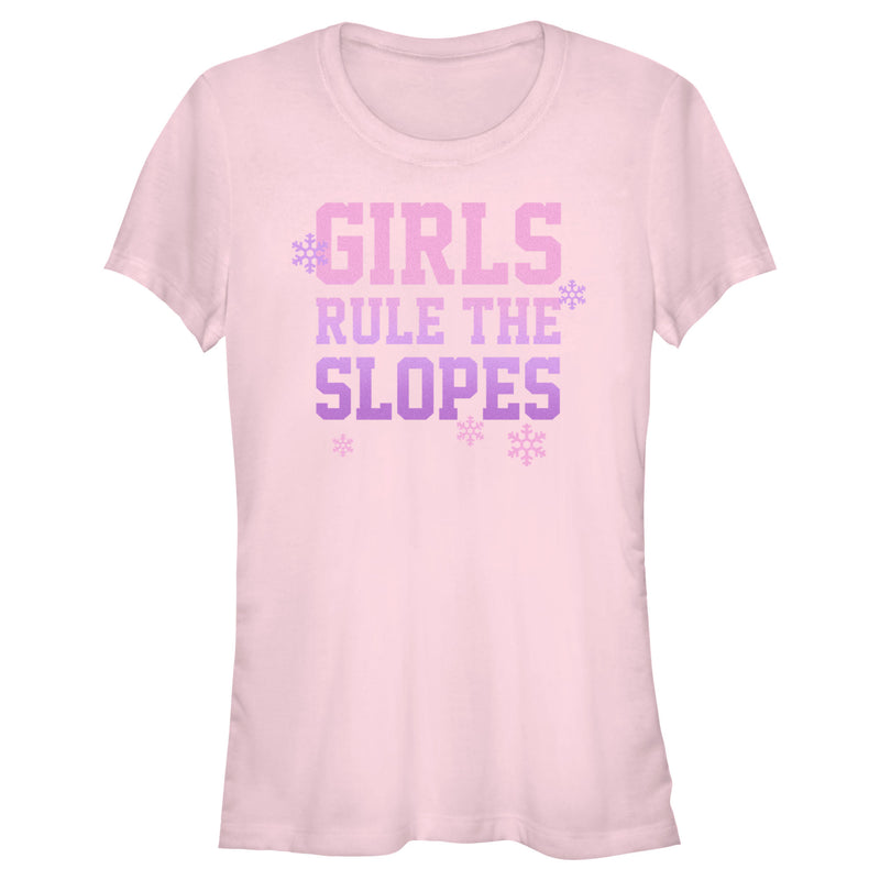 Junior's Lost Gods Girls Rule the Slopes T-Shirt