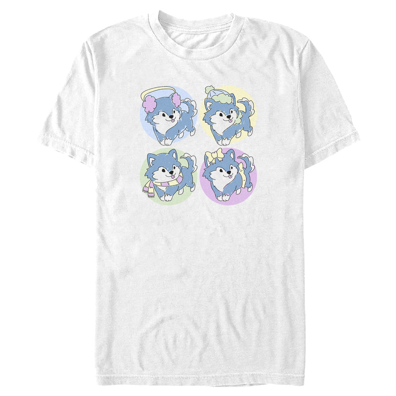 Men's Lost Gods Cute Husky Puppies T-Shirt