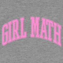 Women's Lost Gods Girl Math Pink Collegiate Racerback Tank Top