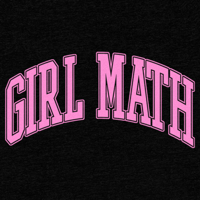 Junior's Lost Gods Girl Math Pink Collegiate Sweatshirt