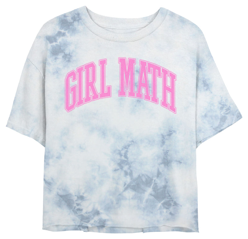 Junior's Lost Gods Girl Math Pink Collegiate T-Shirt