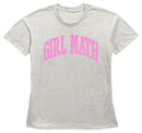 Women's Lost Gods Girl Math Pink Collegiate T-Shirt