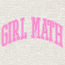 Women's Lost Gods Girl Math Pink Collegiate T-Shirt