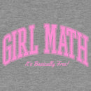 Women's Lost Gods Girl Math It's Basically Free Racerback Tank Top