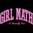 Junior's Lost Gods Girl Math It's Basically Free Varsity T-Shirt