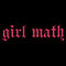 Women's Lost Gods Girl Math Old English T-Shirt