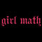 Junior's Lost Gods Girl Math Old English Sweatshirt