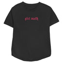 Women's Lost Gods Girl Math Old English T-Shirt