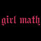 Women's Lost Gods Girl Math Old English T-Shirt