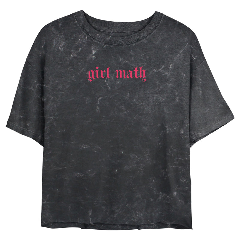 Junior's Lost Gods Girl Math Old English T-Shirt