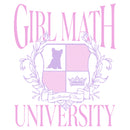 Women's Lost Gods Girl Math University T-Shirt