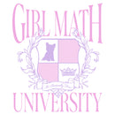 Junior's Lost Gods Girl Math University T-Shirt
