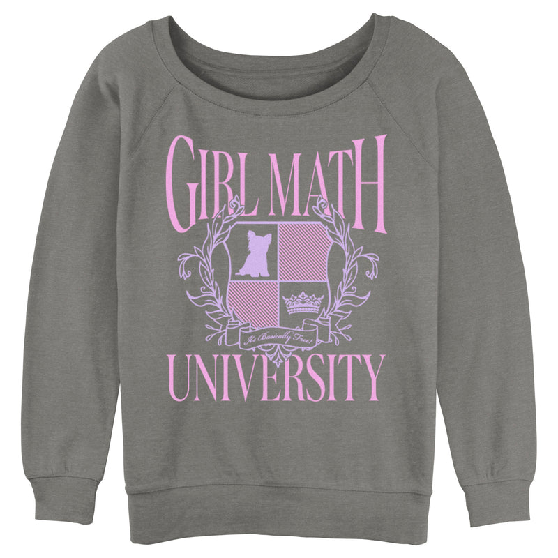 Junior's Lost Gods Girl Math University Sweatshirt